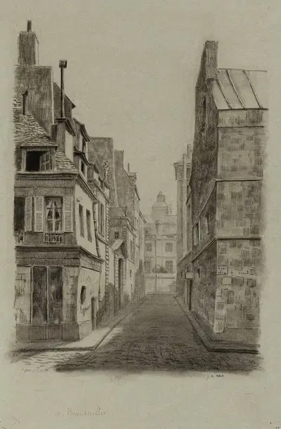 Rue Beautreillis, 4ème arrondissement by Robert Frémont, 1895-1905 — digital art print download