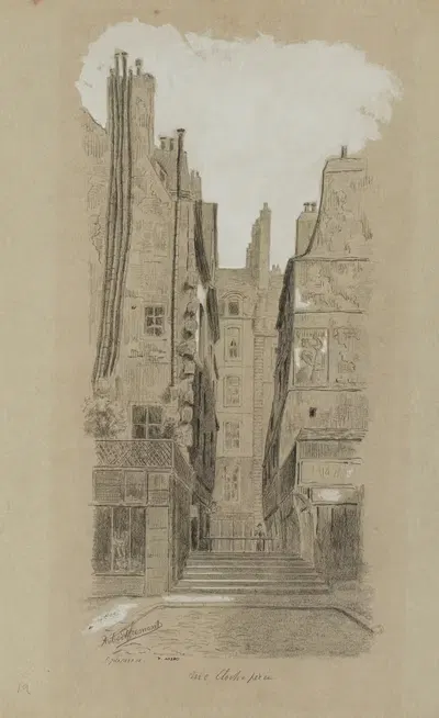 Rue Cloche-Perce, 4ème arrondissement. by Robert Frémont, 1895-1905 — digital art print download