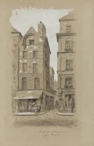 Rue Cloche-Perce, 4ème arrondissement by Robert Frémont, 1895-1905 — digital art print download