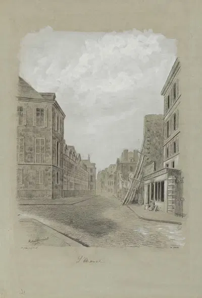 Rue de l'Arsenal, 4ème arrondissement by Robert Frémont, 1895-1905 — digital art print download