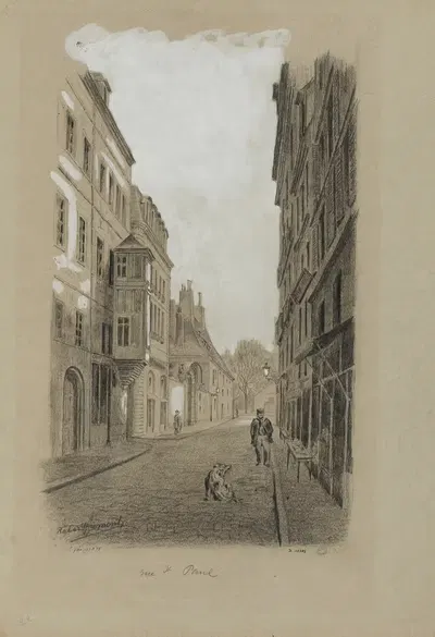 Rue Saint-Paul, 4ème arrondissement by Robert Frémont, 1895-1905 — digital art print download