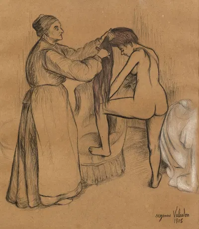 La coiffure by Сюзанна Валадон, 1905 — digital art print download