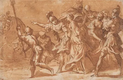 The Abduction of Helen by Alessandro Turchi — digital art print download