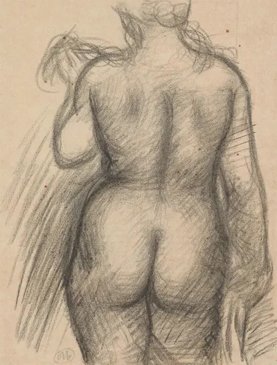 Femme au foulard, vue de dos by Aristide Maillol, 1920-1925 — digital art print download