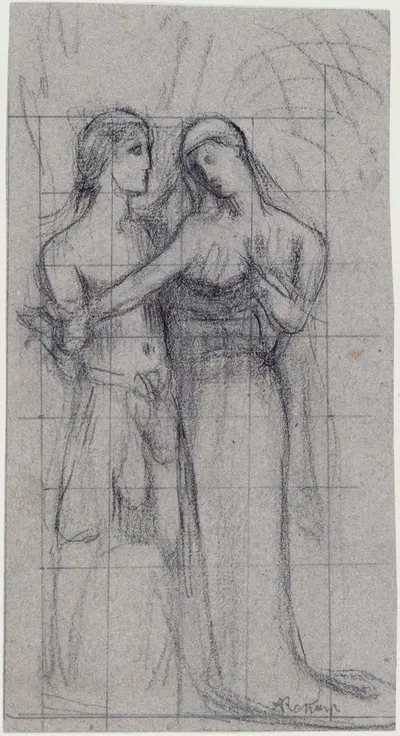 Etude d'un couple by Корнелис Ари Ренан — digital art print download