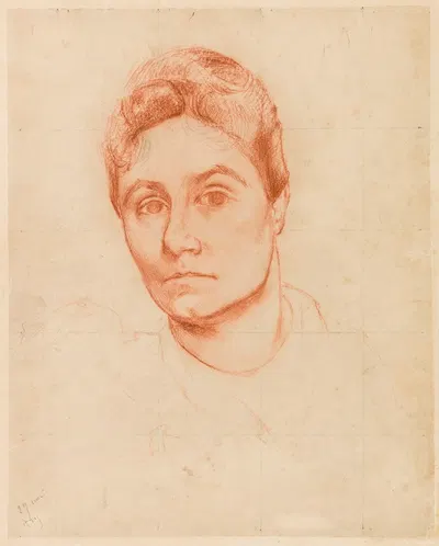 Etude pour le portrait de Madame Jules-François Dietz n°3 by Корнелис Ари Ренан — digital art print download