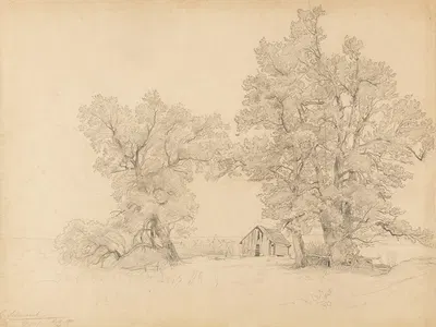 Schlehdorf im September by Карл Швайх, 1855 — digital art print download