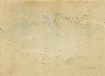 Nassfeld bei Gastein by Карл Спицвег — digital art print download