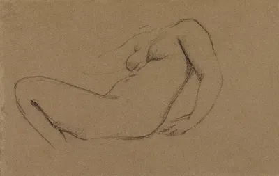 Etude de femme nue by Шарль Чаплин — digital art print download