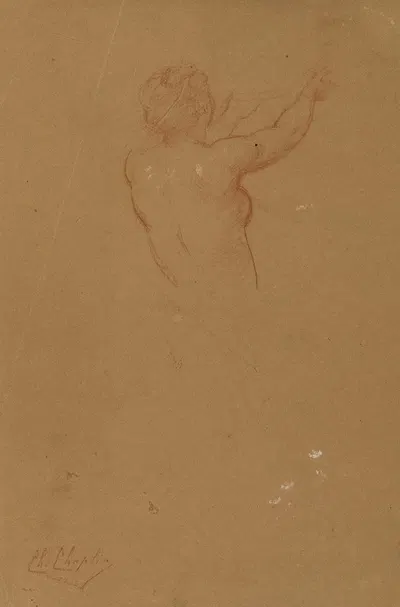 Etude de femme nue by Шарль Чаплин — digital art print download
