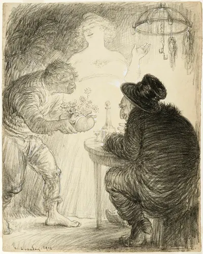 Nuit de réveillon by Шарль-Люсьен Леандр, 1911 — digital art print download