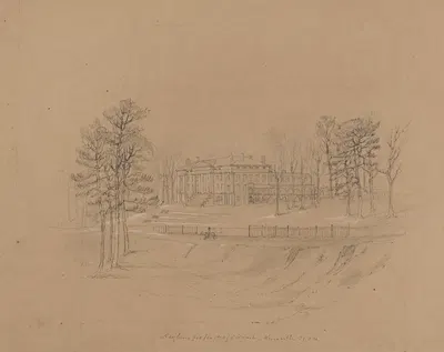Asylum for the deaf and dumb, Knoxville by Дэвид Инглиш Хендерсон, 1856 — digital art print download
