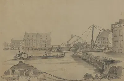 Richmond Basin. by Дэвид Инглиш Хендерсон, 1856 — digital art print download