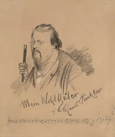 Hans Richter (1843-1916), Dirigent by Эрнст Юх, 1843-1916 — digital art print download