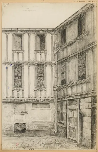 30, rue François Miron. by Эжен де Менорваль — digital art print download