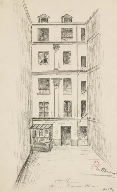 30, rue François Miron by Эжен де Менорваль — digital art print download