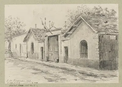 Hôpital Broca, rue Broca by Эжен де Менорваль, 1902 — digital art print download