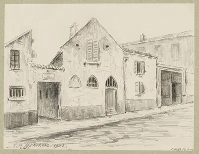 Ruelle des Reculettes by Эжен де Менорваль, 1902 — digital art print download