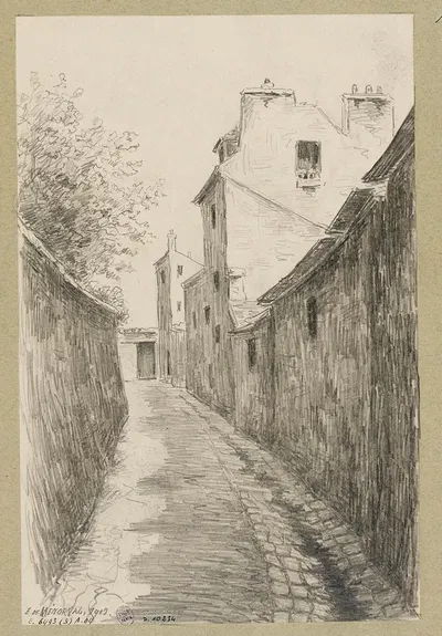Ruelle des Reculettes by Эжен де Менорваль, 1902 — digital art print download
