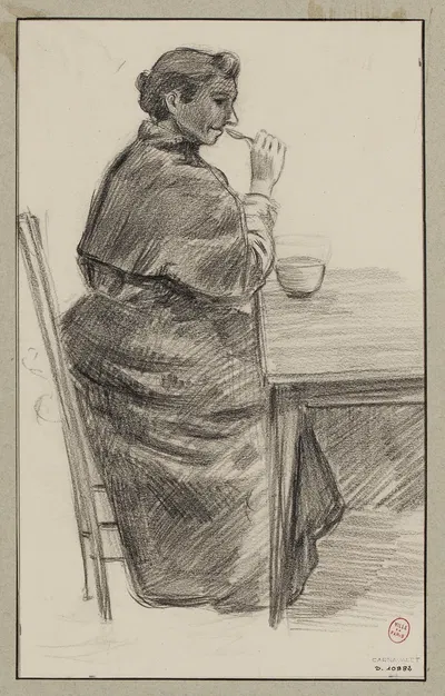 Asile George Sand, rue de Stendhal Une habituée by Ф. Сеган, 1895 — digital art print download