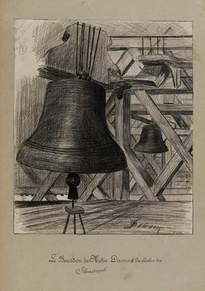 Le Bourdon de Notre Dame La cloche de Sébastopol by Ф. Сеган, 1896 — digital art print download
