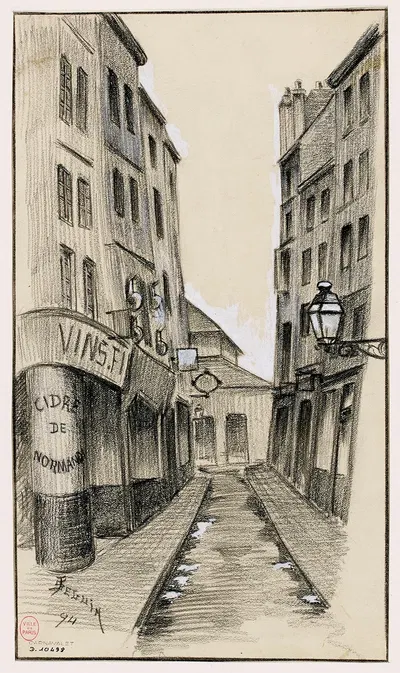 Rue Mondétour by Ф. Сеган, 1894 — digital art print download