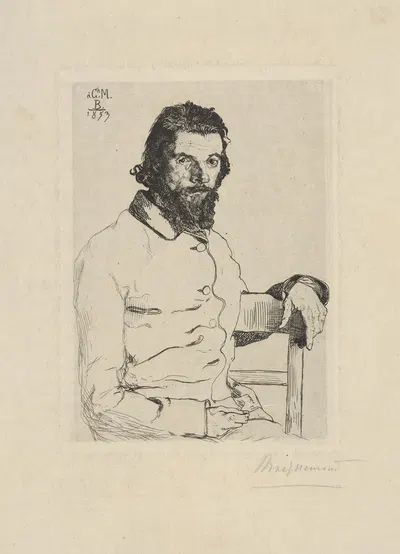 Charles Meryon by Феликс Браккемонд, 1853 — digital art print download