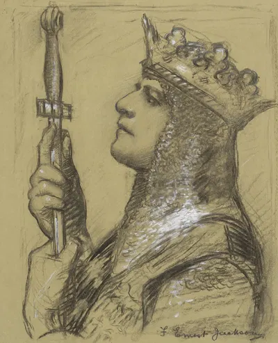A special study of Mr. Lewis Waller as 'King Henry V' at the Imperial by Фрэнсис Эрнест Джексон, 1904-1905 — digital art…