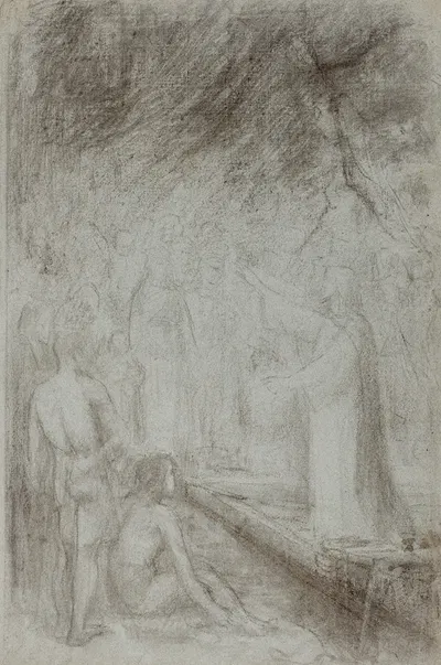 Le Christ prêchant by Франсуа Альфред Делоббе — digital art print download