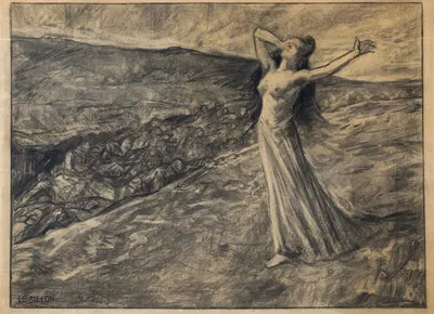 Le Sillon, Figure allégorique de la République française devant la tranchée by Georges Lorin — digital art print download