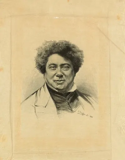 Portrait d'Alexandre Dumas by Анри Огюст Доши, 1887 — digital art print download