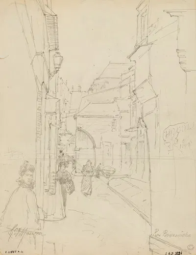 Rue Brise Miche by Анри Лоран Мурен — digital art print download
