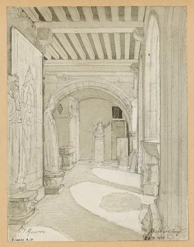 Vestibule intérieur du musée de Cluny by Henri Laurent Mouren — digital art print download