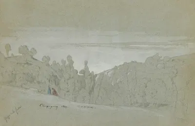 Crémieu, gorges de la Fusa by Анри-Жозеф Арпиньи, 1847 — digital art print download