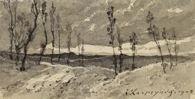 Горно-лесной пейзаж by Анри-Жозеф Арпиньи, 1900 — digital art print download