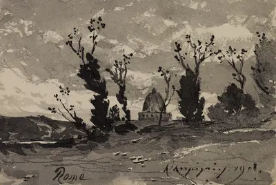 Маленький пейзаж by Анри-Жозеф Арпиньи, 1908 — digital art print download