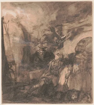 We read the papers, we heard of horrors, but we hadn't realized that there was a war by Генри Патрик Роли, 1917 — digital…