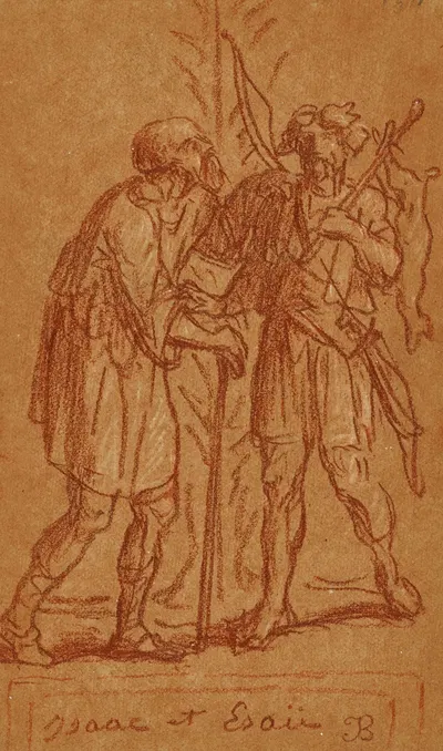 Isaac et Esaü by Jean-François Brémond, 1843 — digital art print download