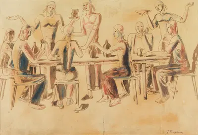 Im Gasthaus by Иоахим Рингельнатц, 1922 — digital art print download