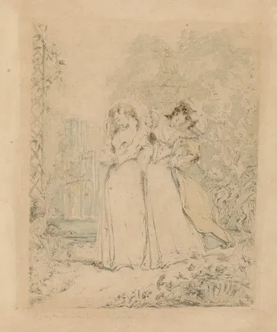 As you like it, Celia and Rosalind by John Mills — digital art print download