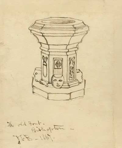 The old font, Bishopton by John Thomas Blight — digital art print download