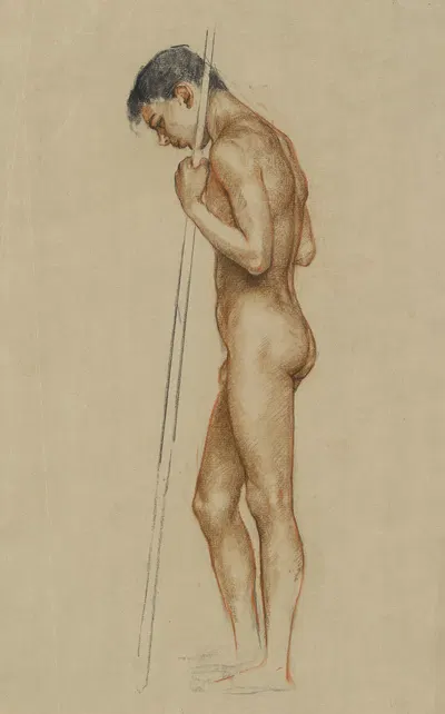 Study for the statue of St. John in the Stollwerck Mausoleum by Йозеф Энгельхарт, 1926 — digital art print download