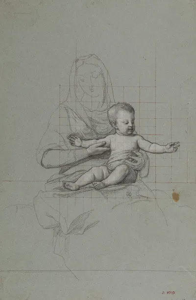 La Vierge et l'Enfant by Jules Richomme — digital art print download