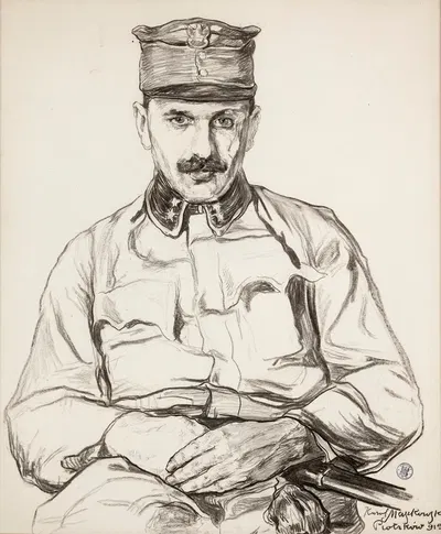 Portret Bolesława Huberta, porucznika Legionów Polskich by Karol Zyndram Maszkowski, 1915 — digital art print download