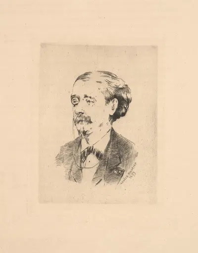 Jules Claretie by Луиза Аббема, 1879 — digital art print download