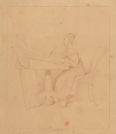 La princesse Marie d'Orléans by Луи-Пьер Анрике-Дюпон, 1840 — digital art print download