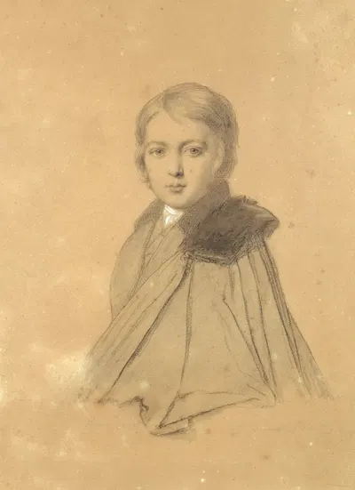 Portrait de Maurice Sand enfant en costume d'officier by Луиджи Каламатта, 1837 — digital art print download