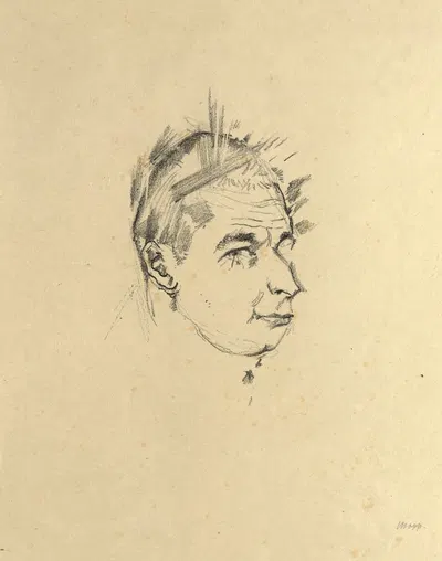 Herrenbildnis by Макс Оппенгеймер, 1915 — digital art print download