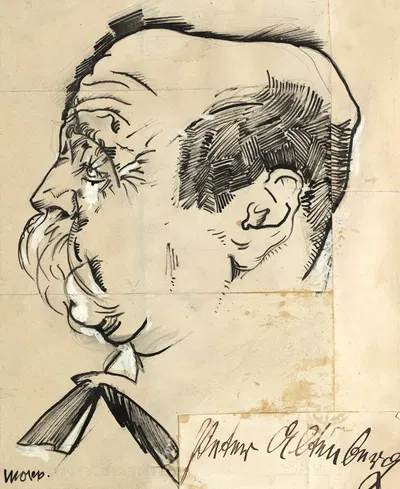 Porträt Peter Altenberg by Макс Оппенгеймер, 1909 — digital art print download