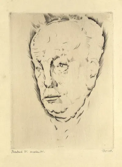 Porträt Richard Strauss by Max Oppenheimer, 1931 — digital art print download